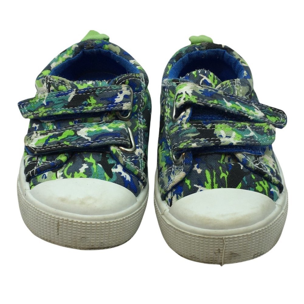 Garanimals sneakers Camouflage Toddler Size‎ 6 Canvas Blue Green